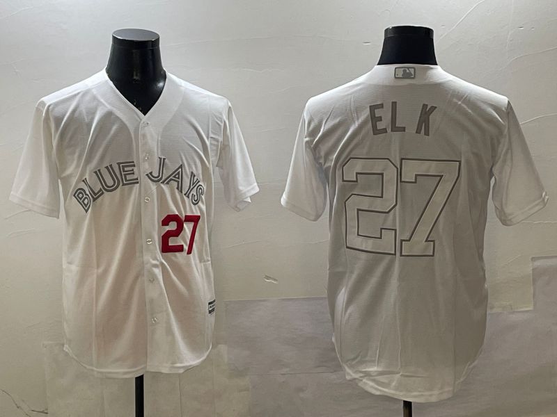 Men Toronto Blue Jays #27 El K White Game 2025 Nike MLB Jersey style 5->toronto blue jays->MLB Jersey